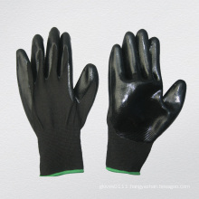 13G Polyester Liner Nitrile Coated Chemical Glove (5029. BL)